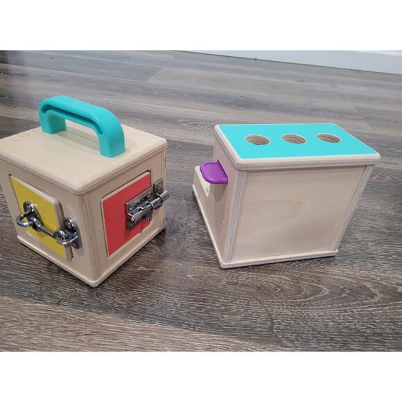 Lovevery Toy Lot Set of Preschool Toys Locks and‎ Peg Drop - Picture 2 of 4